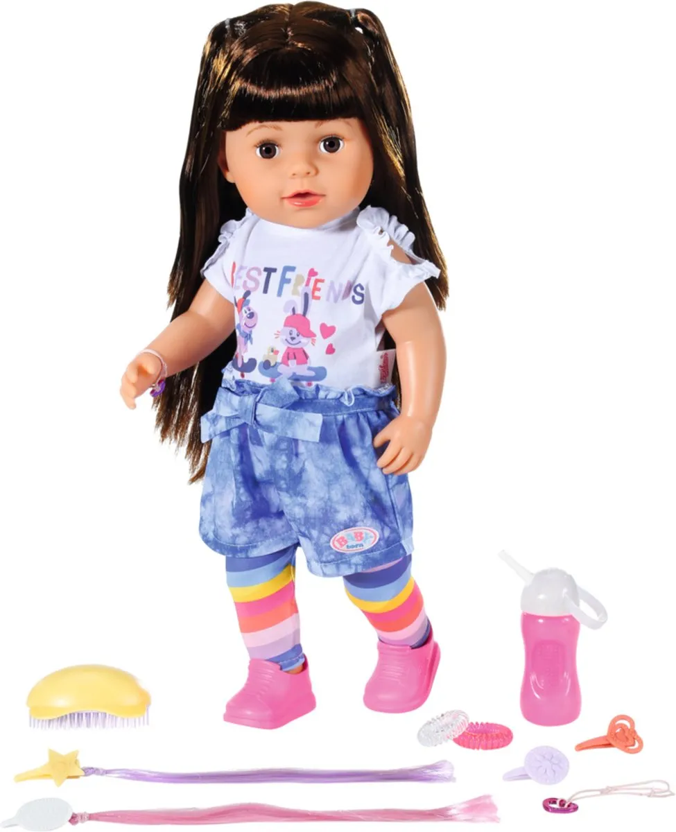 BABY born Sister Brunette - Babypop 43 cm speelgoed
