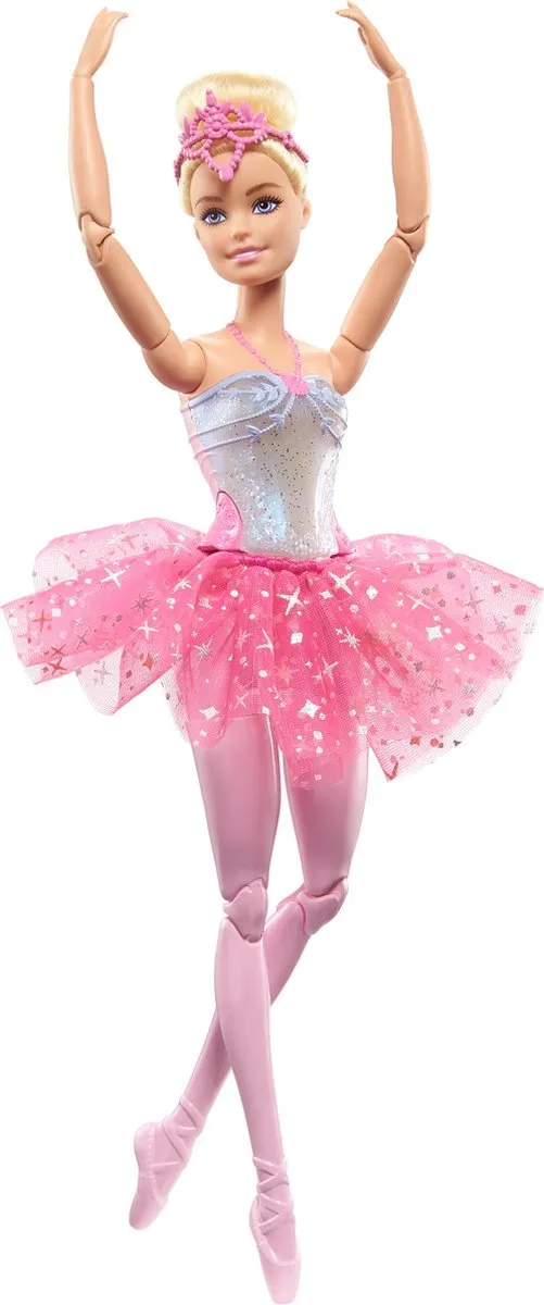 Barbie Dreamtopia - Barbiepop - Blonde ballerina met twinkelende lichten speelgoed