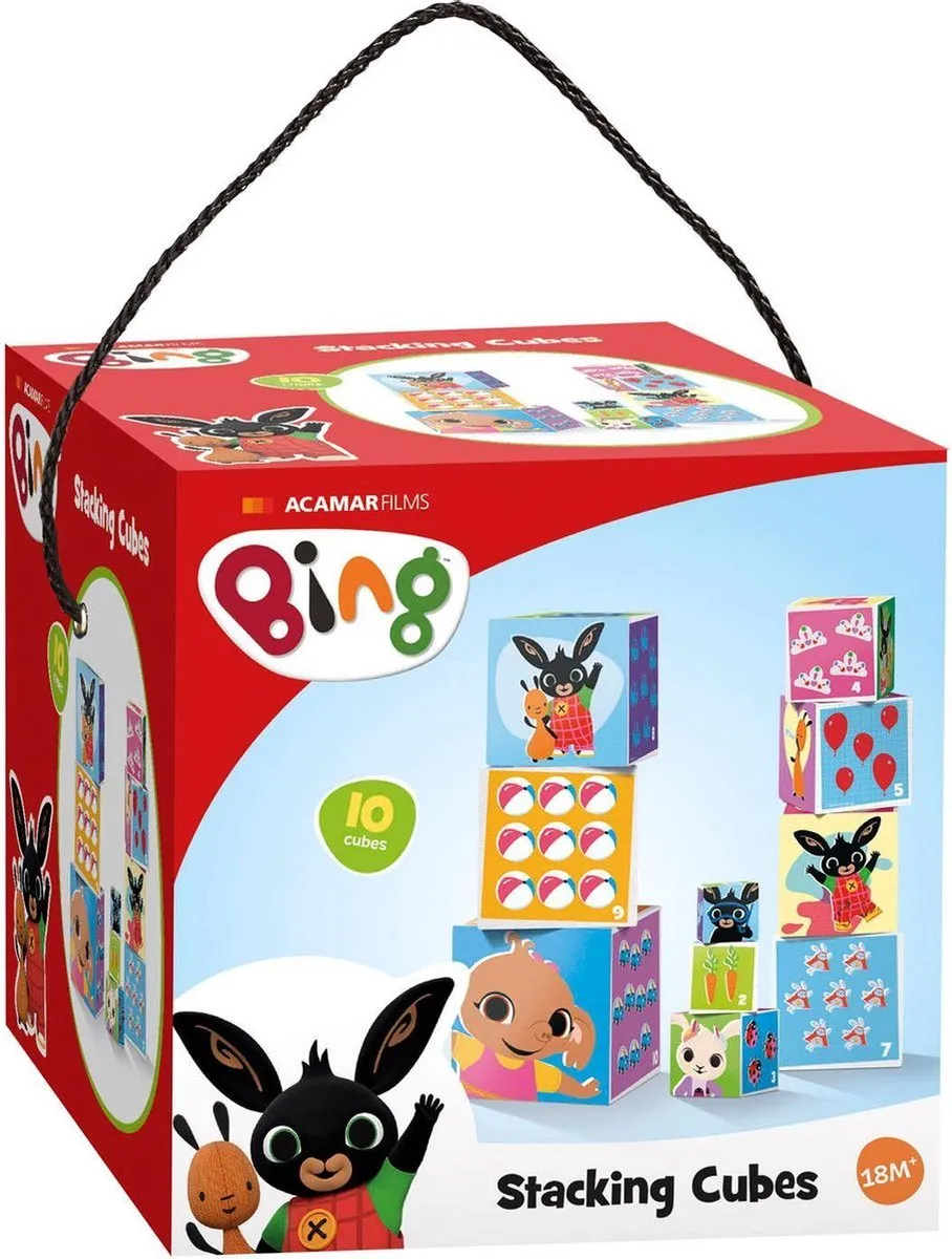 Bing stapelkubus met 10 blokken - educatief speelgoed speelgoed