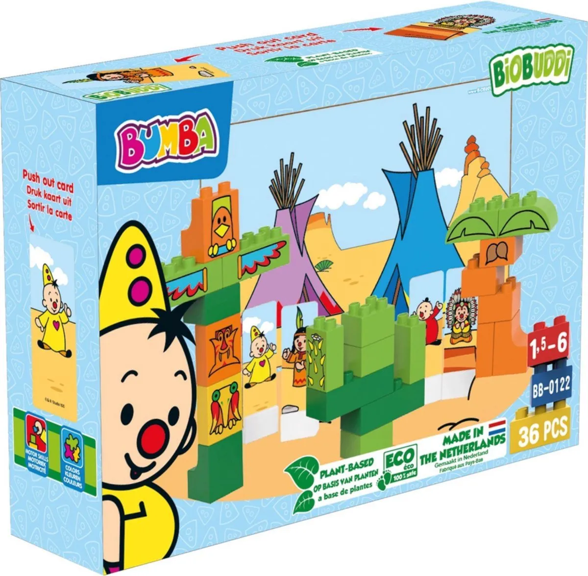 Bumba Biobuddi Bouwblokken In Het Verre Westen 36-delig speelgoed