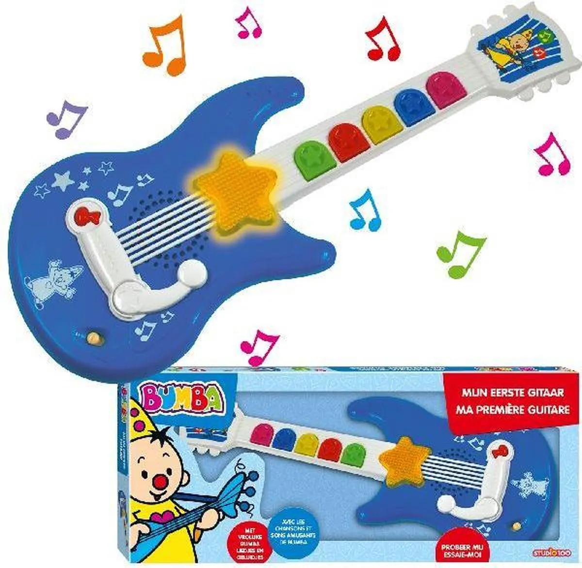 Bumba speelgoedinstrument - Mijn eerste gitaar - met Bumba liedjes speelgoed