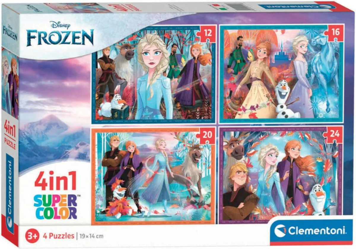Clementoni Disney Frozen Puzzel - Kinderpuzzels - 4-in-1 puzzel - Vanaf 3 jaar speelgoed
