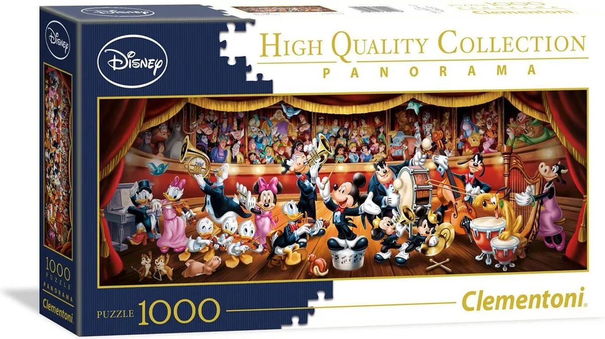 Clementoni - Puzzel 1000 Stukjes Disney Orchestra, Puzzel Voor Volwassenen en Kinderen, 14-99 jaar, 39445 speelgoed