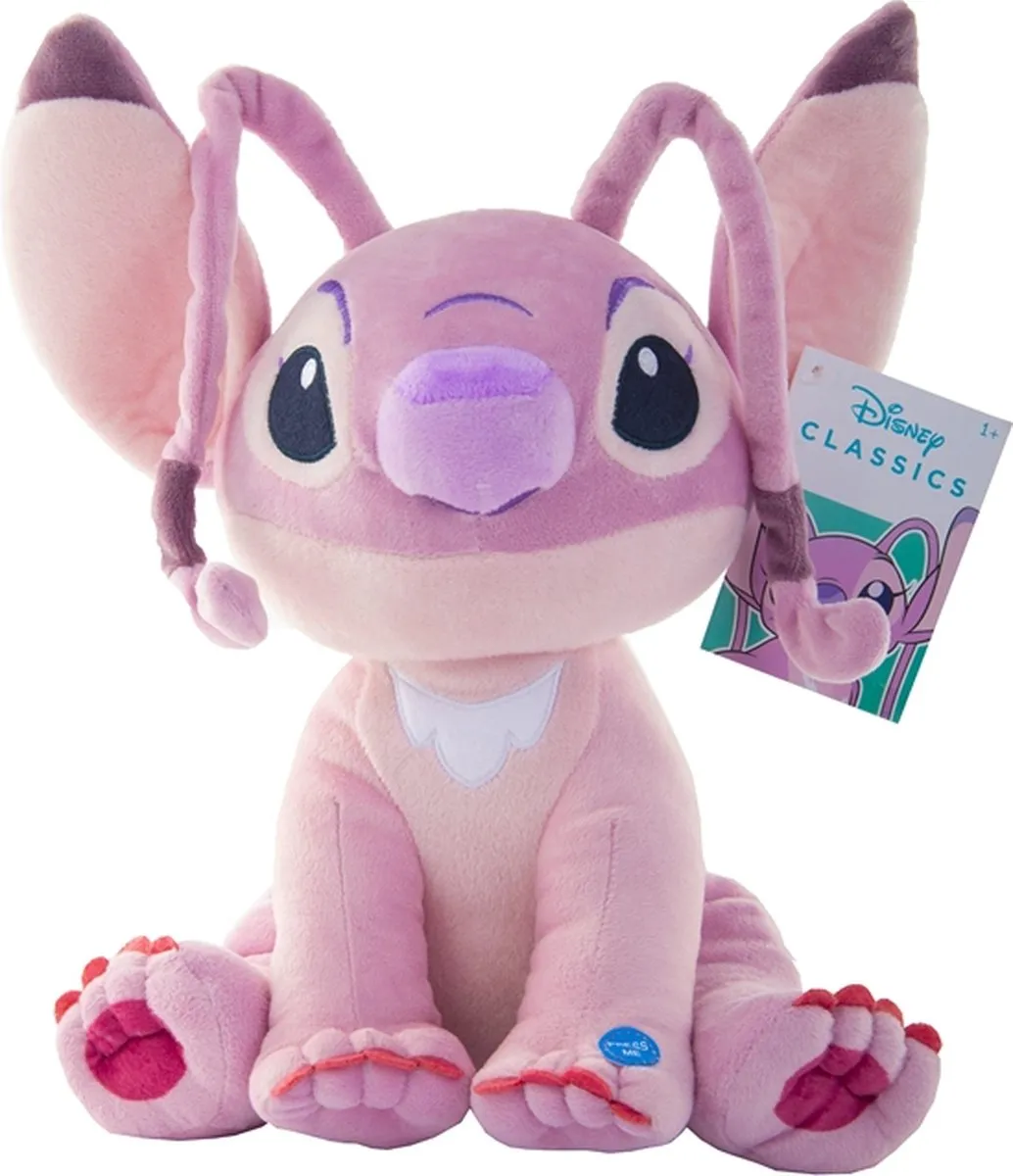Disney - Angel knuffel met geluid - 30 cm - Pluche - Lilo & Stitch - Disney knuffel speelgoed