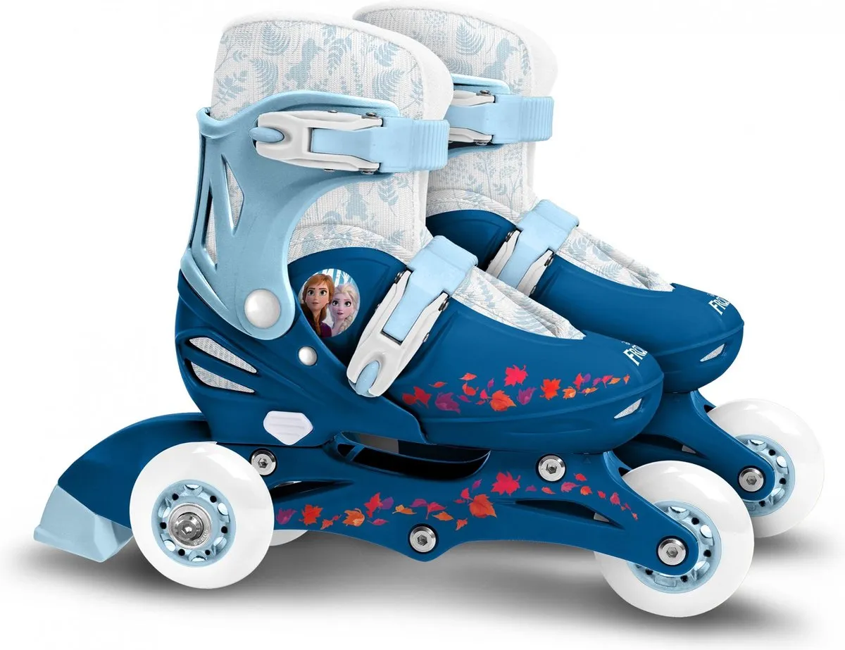 Disney Inline Skates Frozen 2 Hardboot Wit/blauw Maat 27-30 speelgoed