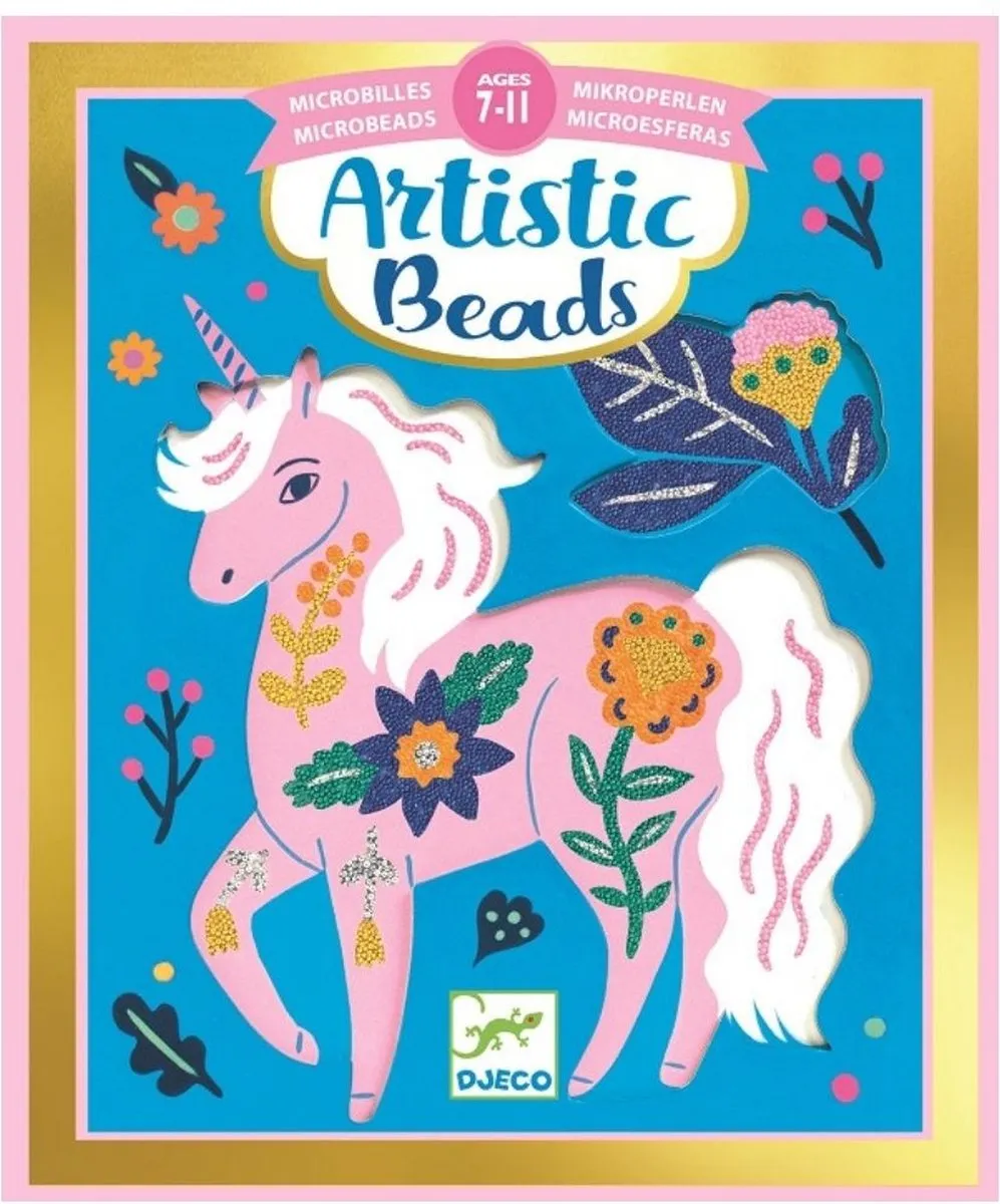 Djeco artistic beads- Flowers and Fur speelgoed