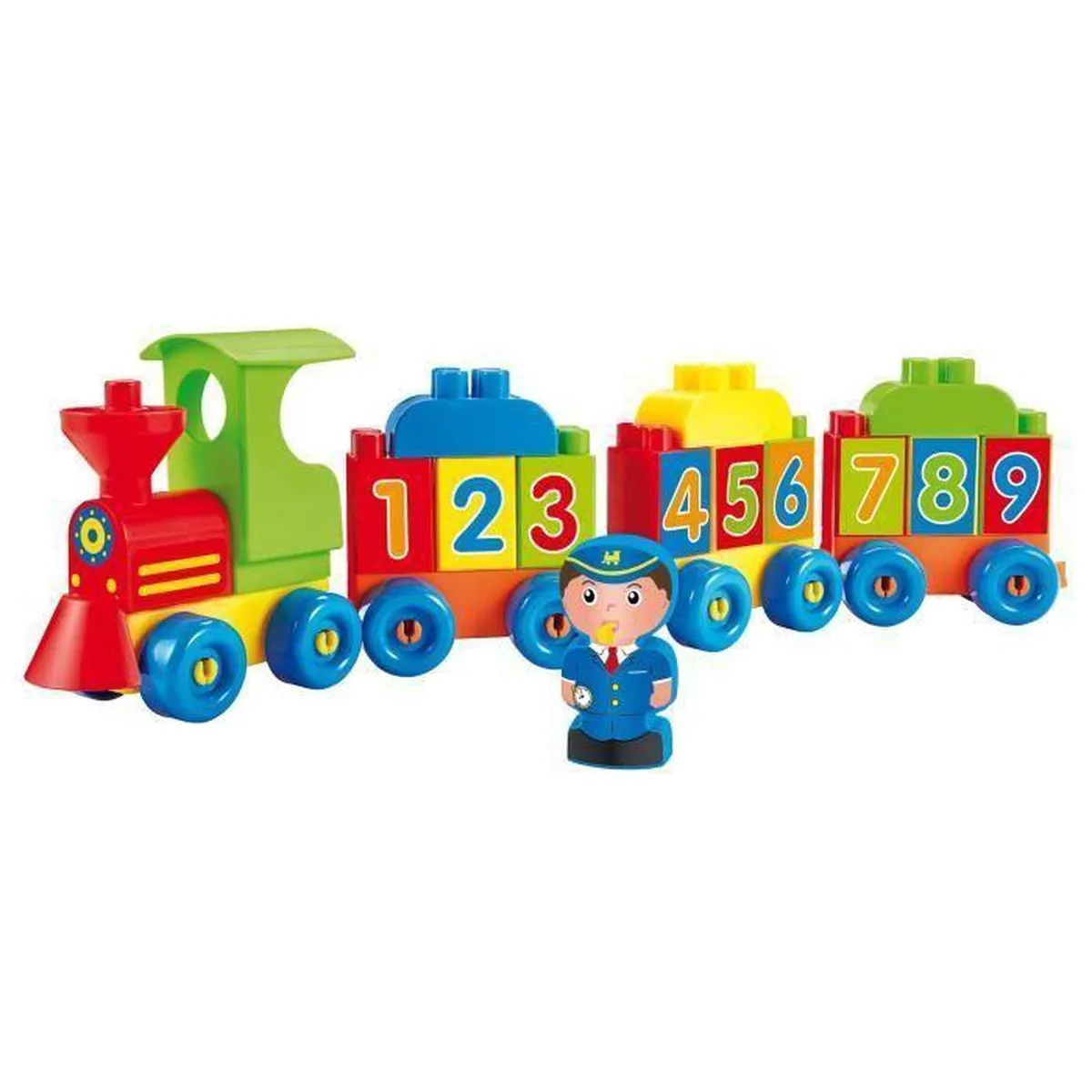 ECOIFFIER 3349 Trein van cijfers en letters - Constructiespeelgoed - Modelbouw - Bouwpakket speelgoed
