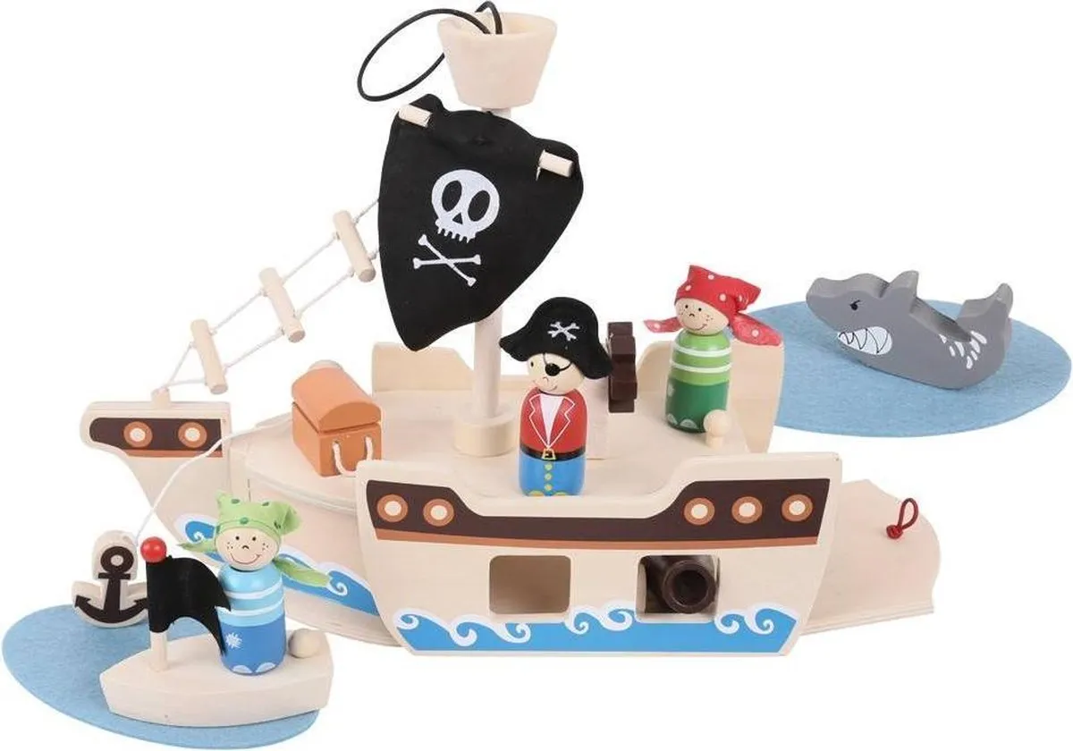 Kleine piratenboot speelset - Green Toys speelgoed