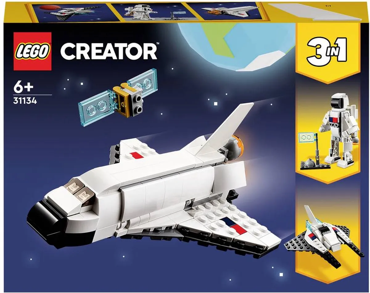 LEGO Creator 3in1 Space Shuttle Ruimteschip Set - 31134 speelgoed