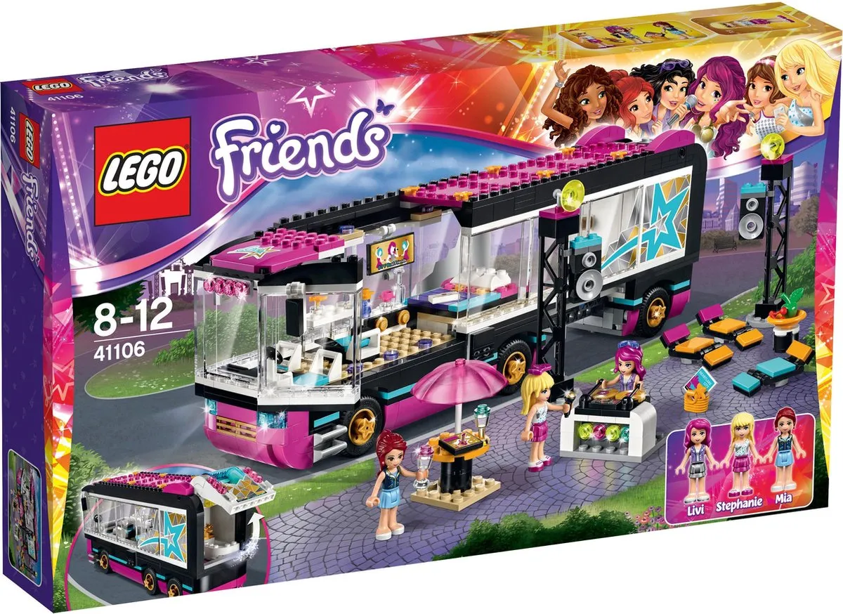 LEGO Friends Popster Toerbus - 41106 speelgoed