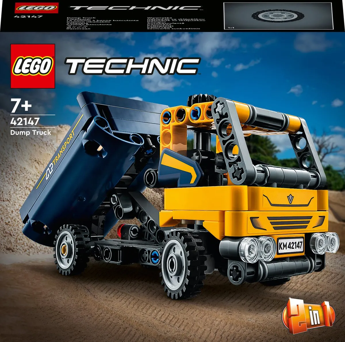 LEGO Technic Kiepwagen, 2in1 Bouwvoertuigen Speelgoed - 42147 speelgoed