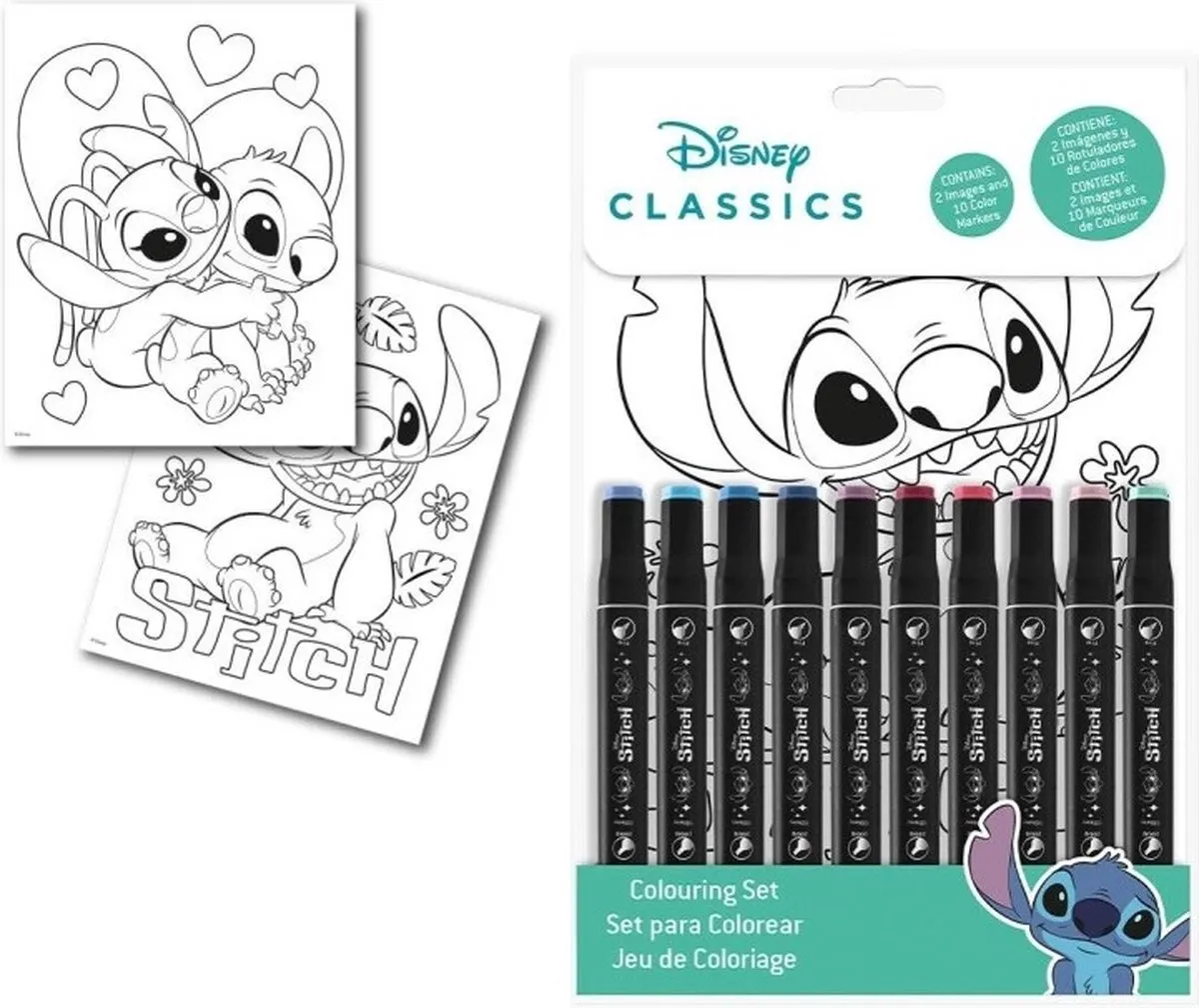 Lilo & Stitch - Kleuren op Nummer - Disney - Kleurpakket - Kinderen speelgoed
