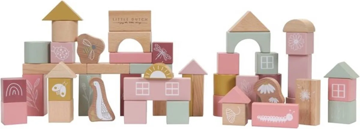 Little Dutch - Bouwblokken Pink speelgoed
