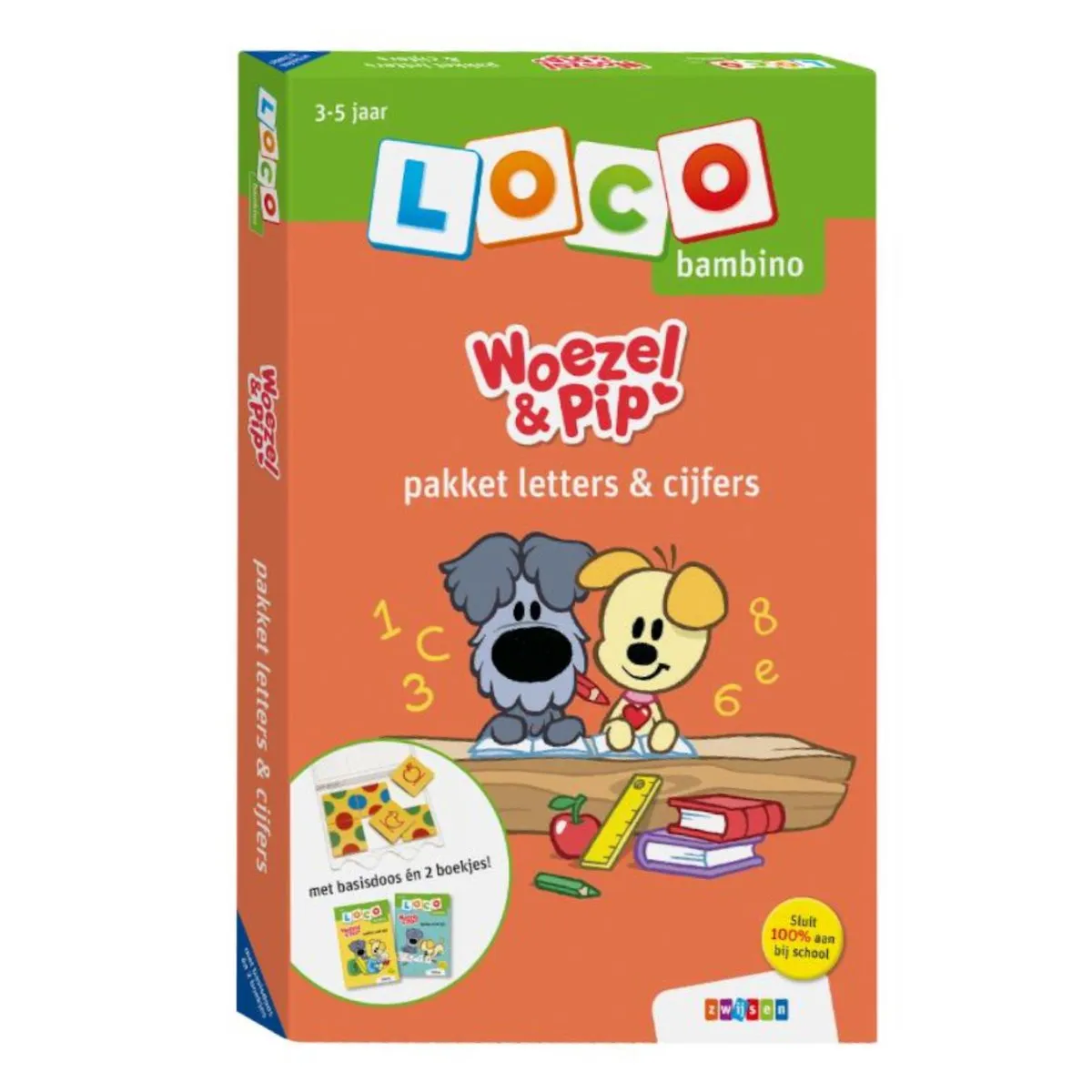 Loco Bambino - Pakket - Woezel en Pip - Letters en cijfers - 3-5 Jaar speelgoed