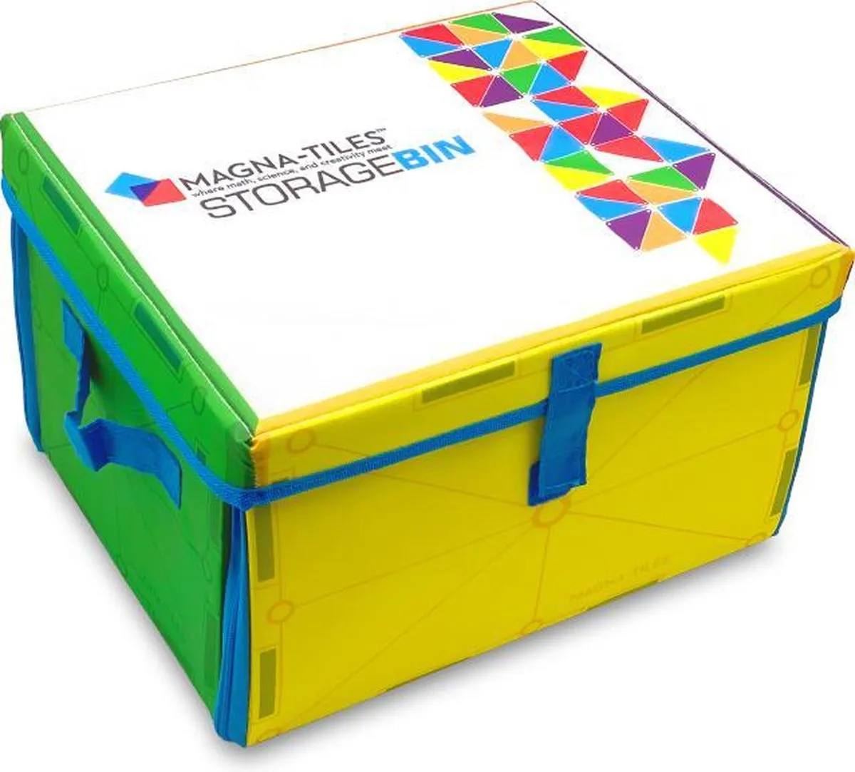 Magna-Tiles - Opbergbox + Speelmat - 16L speelgoed