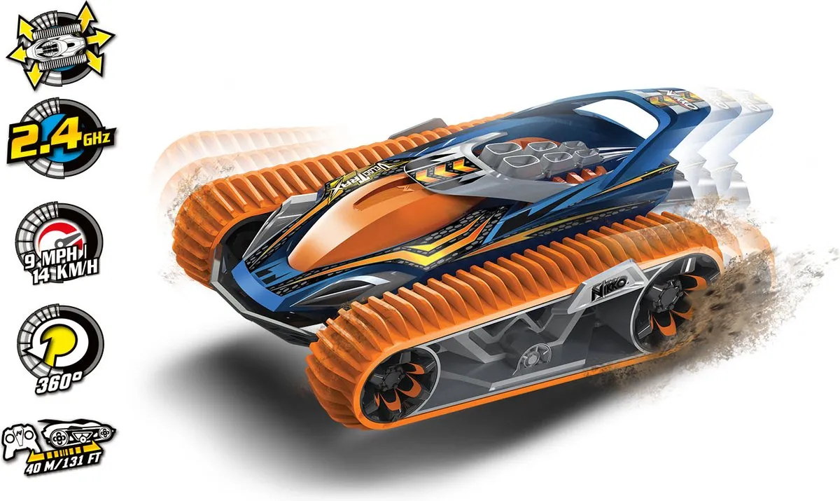 NIKKO RC VelociTrax Bestuurbare Auto - 14 km/h - Accu - Oranje speelgoed