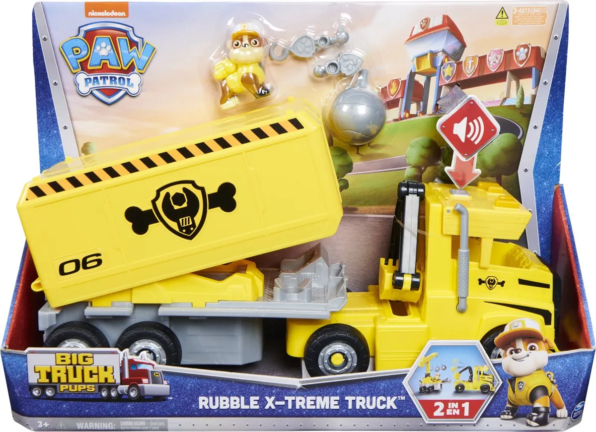 PAW Patrol Big Truck Pups - Rubble's Mega Truck speelgoed