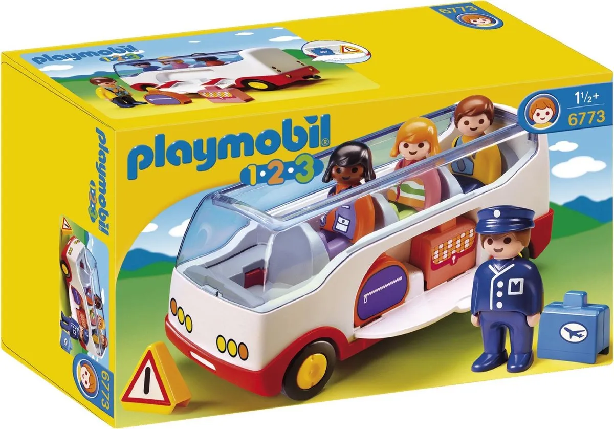 PLAYMOBIL 1.2.3 Autobus - 6773 speelgoed