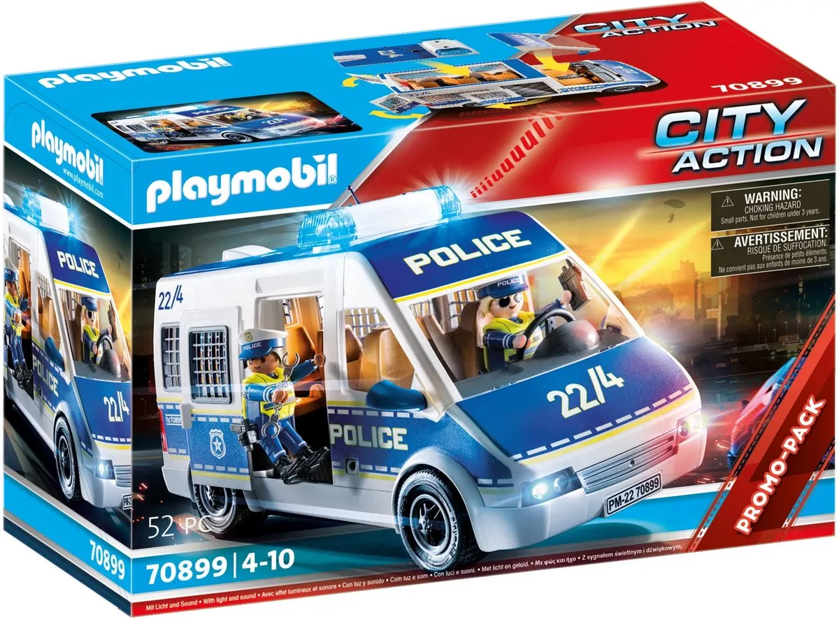 PLAYMOBIL City Action Politieauto met licht en geluid - 70899 speelgoed