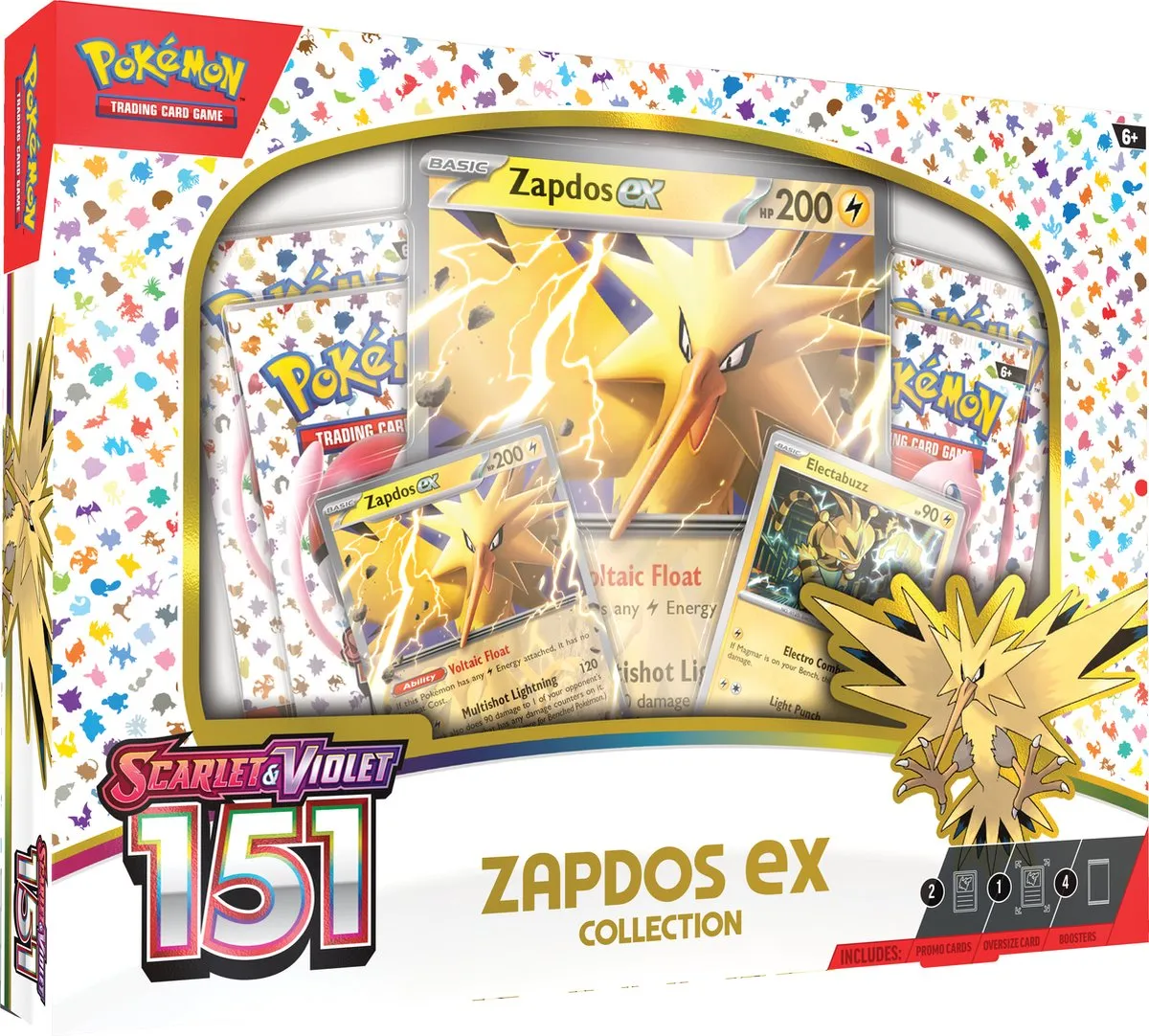 Pokémon Scarlet & Violet 151 Zapdos ex Box - Pokémon Kaarten speelgoed