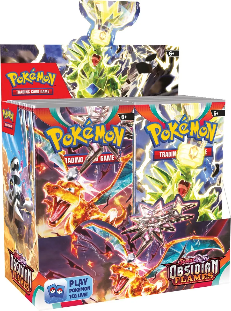 Pokémon Scarlet & Violet Obsidian Flames Booster Display - 36 Booster Packs - Pokémon Kaarten speelgoed
