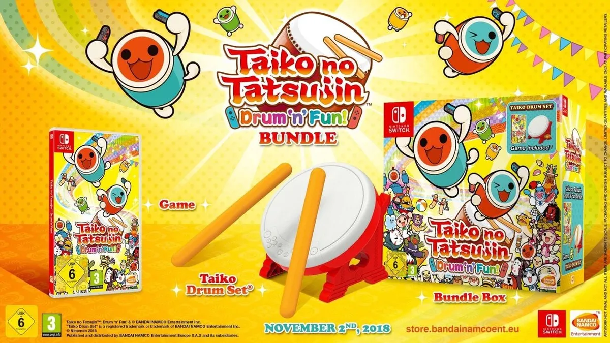 Taiko No Tatsujin Drum n Fun Bundle Edition - Switch speelgoed
