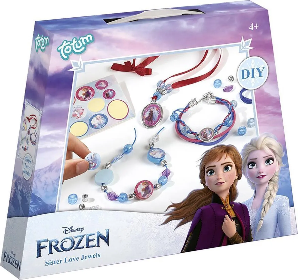 Totum Disney Frozen 2 - Sieraden maken - Sister Love Jewels - Lintsieraden speelgoed