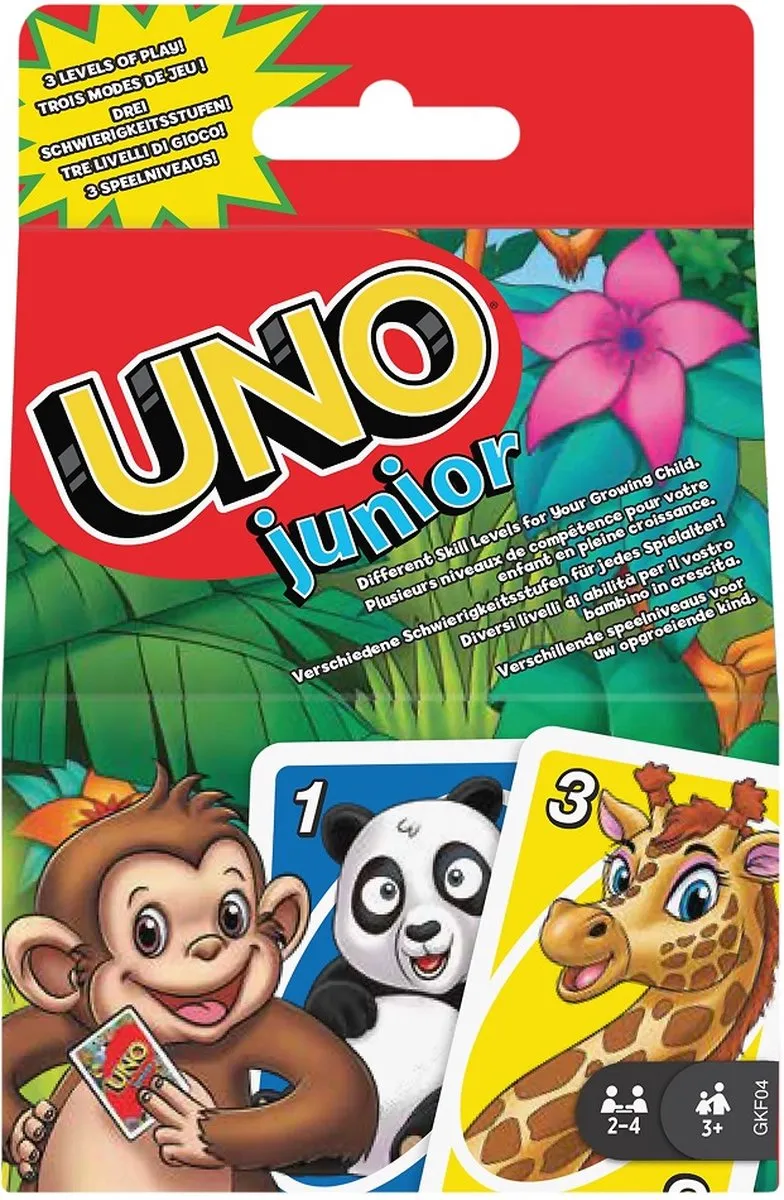 UNO Junior - Mattel Games - Engelstalig Kaartspel speelgoed