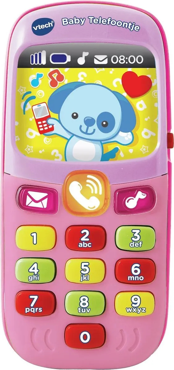 VTech Baby Telefoon Roze - Interactief Speelgoed - 6 tot 36 Maanden speelgoed