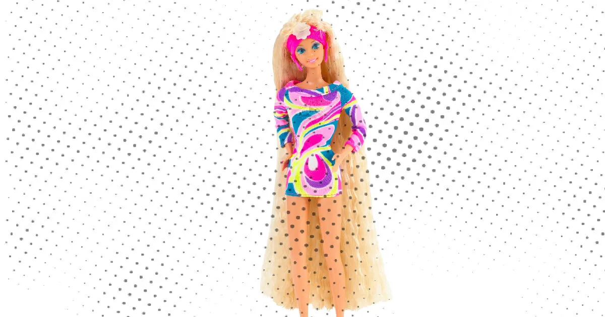 barbie 1992 heel lang haar 