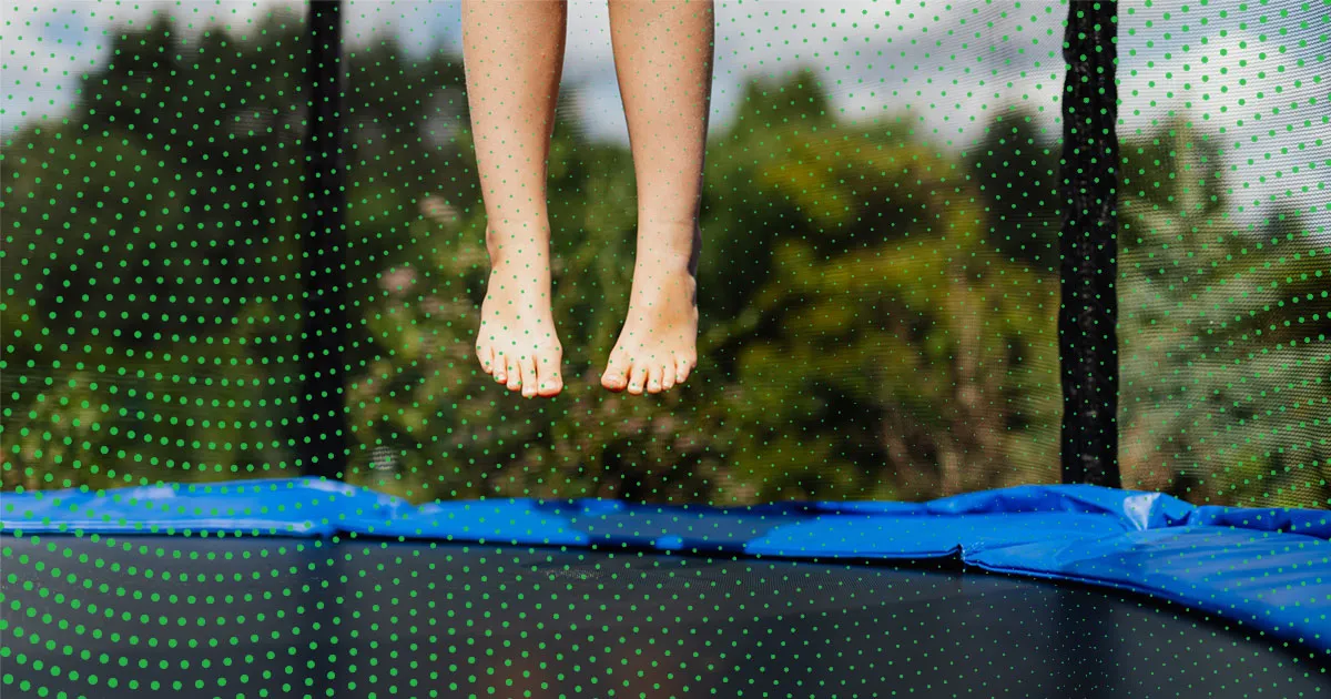 ronde trampoline 