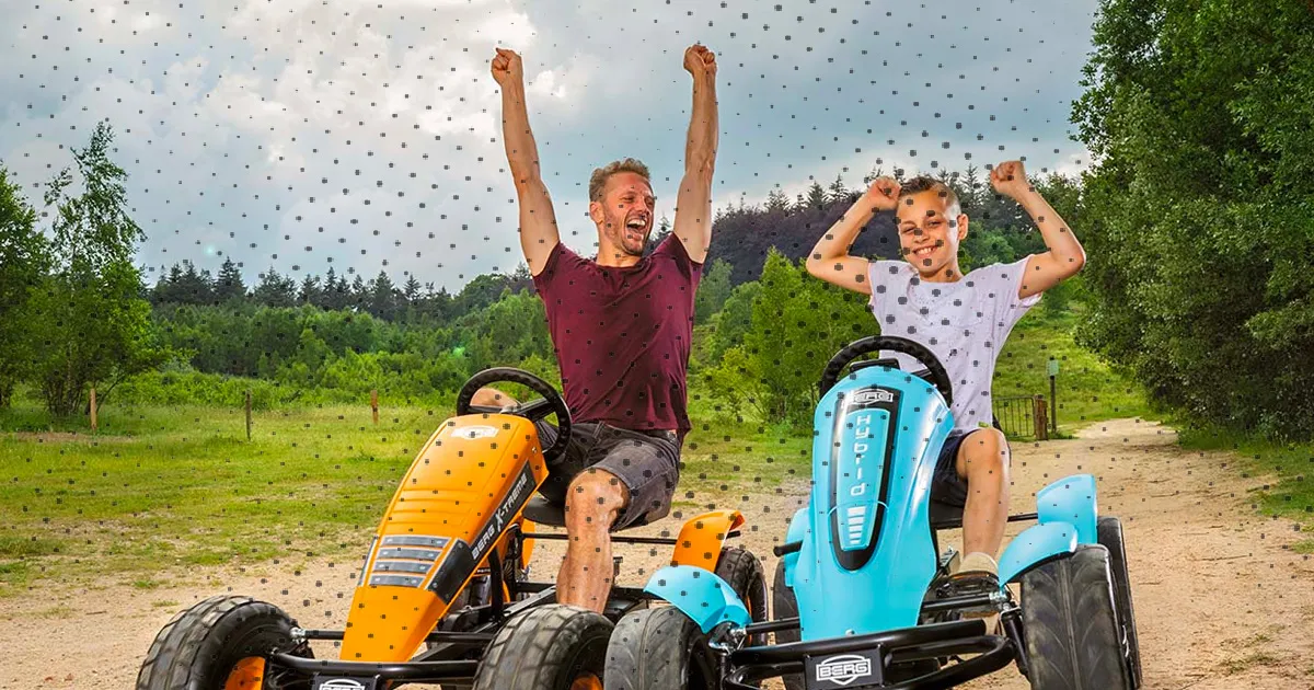 skelter vader en zoon racen