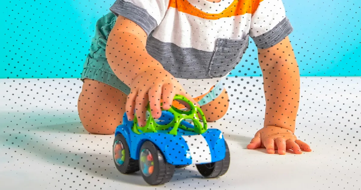 speelgoed auto oball knijpbaar 