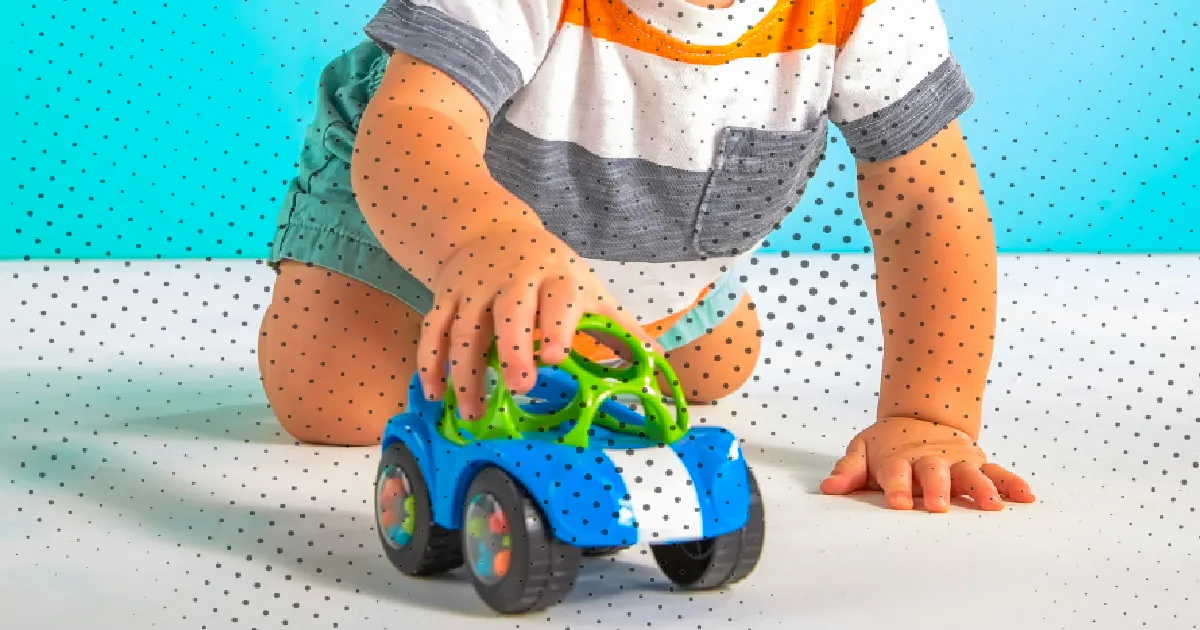 speelgoed auto oball knijpbaar