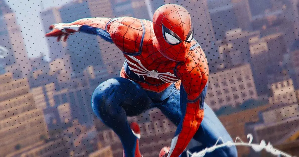 spiderman boven op een dak