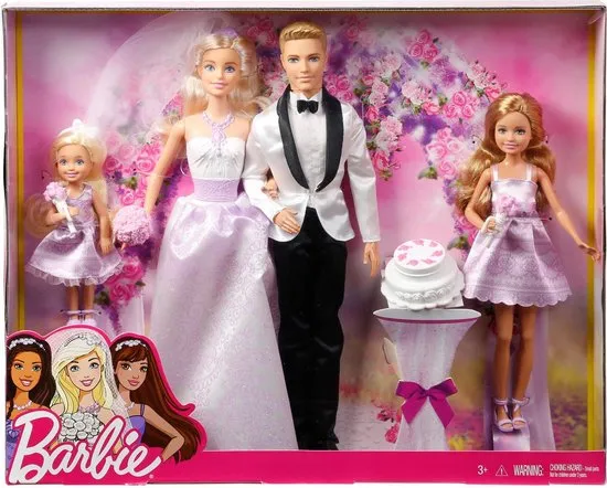 brandwond Maaltijd Storen Barbie Bruiloft Cadeauset - Vergelijk prijzen | Barbiepop