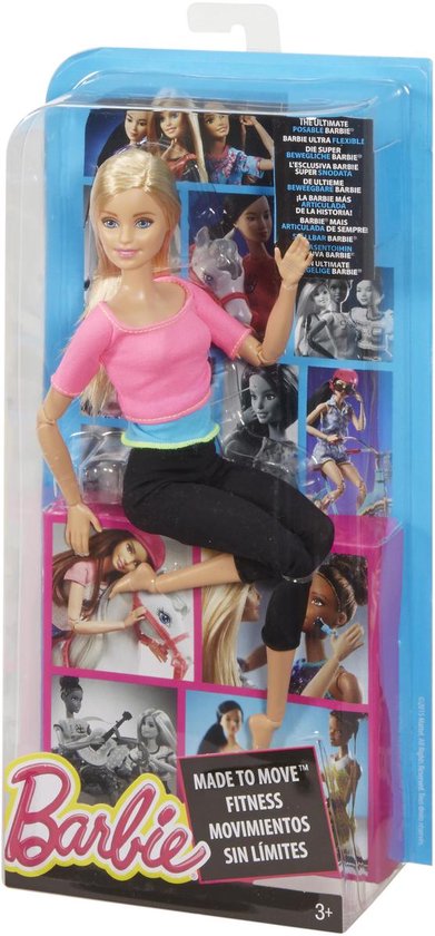 Staren Trekker Onnauwkeurig Barbie Made to Move Barbiepop met Roze top | Prijzen Vergelijken