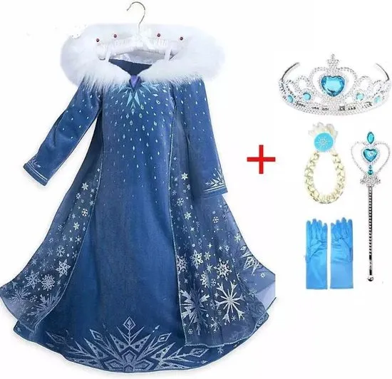 viool tiran grot BeeGoods Frozen Elsa Jurk - Prijzen Vergelijken | Accessoires Incl."