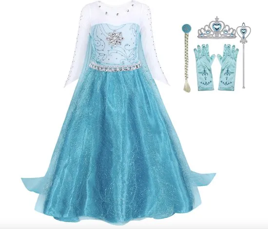 Prinsessenjurk | Joya Beauty® Elsa Verkleed Jurk | Vergelijken