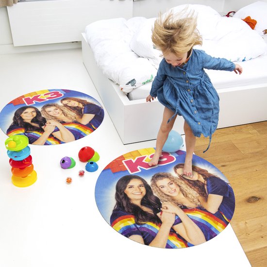Prijzen vergelijken voor vloerkleed kinderkamer met Hanne en Marthe - 90 x 90 cm speelkleed