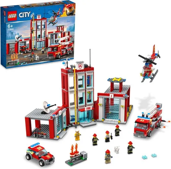 Shilling arm woonadres LEGO City Brandweerkazerne Hoofdkwartier - Prijzen Vergelijken | 77944