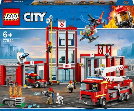 Begroeten Tolk Overeenkomend LEGO City Brandweerkazerne Hoofdkwartier - Prijzen Vergelijken | 77944