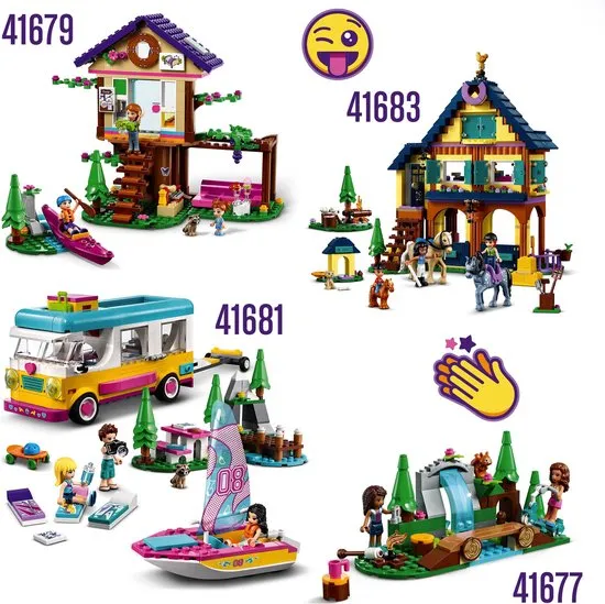 wassen gangpad Woedend LEGO Friends Boscamper & Zeilboot - Prijzen Vergelijken 41681