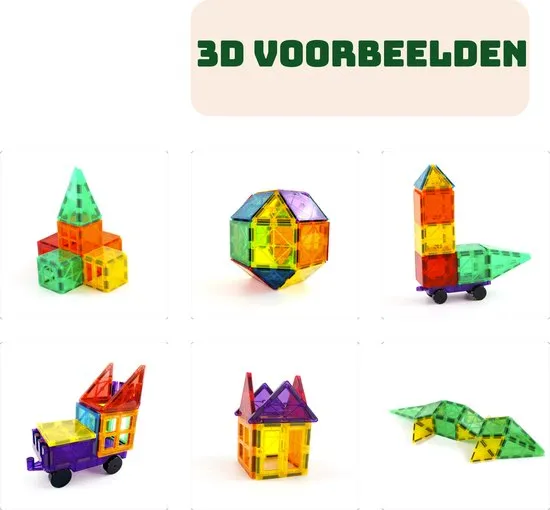 Prijzen vergelijken Magnetische bouwstenen 100 stuks Montessori