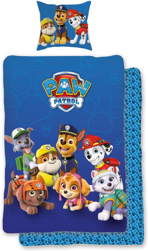 snijder statistieken Misschien Prijzen vergelijken voor PAW Patrol Dekbedovertrek Team - Eenpersoons - 140  x 200 cm - Blauw