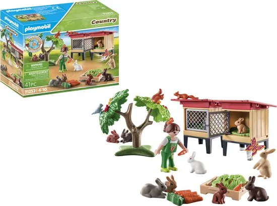 rand fonds blijven PLAYMOBIL Country Konijnenhok - 71252: prijzen vergelijken