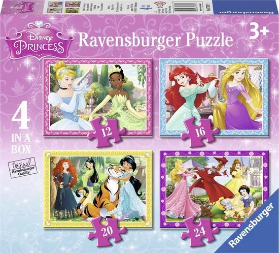 tactiek gat Annoteren Ravensburger Disney Princess Puzzel | Prijzen Vergelijken 12+16+20+24  stukjes"