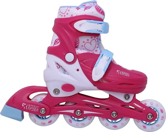 zuiger Beknopt Voorman Vergelijk Prijzen: Street Rider Inline Skates Roze/Wit Maat 26/29