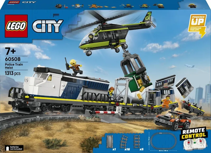 LEGO City Overval op Politietrein - Speelgoedtreinset - 60508