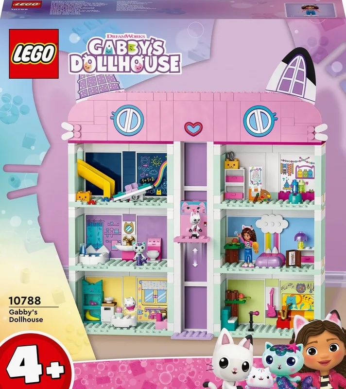 LEGO Gabby's poppenhuis Gabby's poppenhuis Speelgoed Speelgoed met 4 Minifiguren en Accessoires voor Kinderen